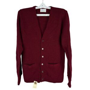 Famous Barr Sz S Knitwear Mens Button Up Cardigan Sweater Virgin Orlon Acrylic